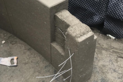 Liejamos nestandartinės betoninės sienelės