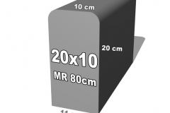 bordiūro forma 20x10