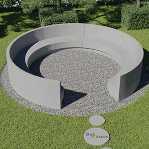 Apvalus suoliukas su atlošu (Kodas S-1)